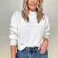 Zenana Oversized Cropped Sweater With Size Slits
