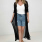 Zenana "Eden" Mesh Long Sleeve Duster Kimono