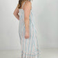 Cozy Co Sleeveless Striped Maxi Dress with Side Seam Pockets