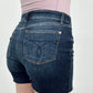 Judy Blue High Waist Super Dark Wash Buttoned Fly Cut Off Denim Shorts