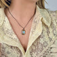 Melania Clara Rainbow Gunmetal Necklace