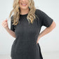 Zenana Melage Baby Waffle Short Sleeve Top
