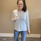 Ribbed Hem Sweater
