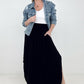 Zenana "Sydney" Smocked Waist Side Slit Maxi Skirt