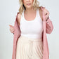 Easel "Twisted Tunic" Solid Button Down Tunic Shirt