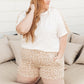 Wild Spots Shorts in Taupe