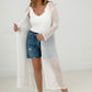 Zenana "Eden" Mesh Long Sleeve Duster Kimono
