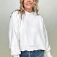 Zenana Oversized Cropped Sweater With Size Slits