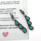 Retro Teardrop-Shaped Turquoise Dangle Earrings