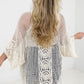Adora Solid Popcorn Crochet Cardigan