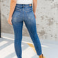 Vintage Indigo Cropped Skinny Jeans