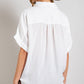 Ee:some V-Neck Short Sleeve Blouse Top