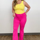 Judy Blue High Waist Garment Dyed Cut Hem Flare Jeans