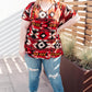 Abstract Aztec Top