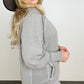 Zenana Pigment Dyed French Terry Pullover With Pockets