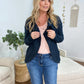 New Colors - Rae Mode Cowl Neck Asymmetric Jacket