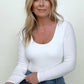 Fawnfit Ribbed Built-In Bra Long Sleeve Bodysuit