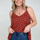 Jade By Jane Floral Print Spaghetti Strap Top