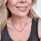 New Colors - Stainless Steel 18K Gold Plated Zirconia Charm Necklace (With Box)
