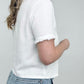 Gilli Frayed Short Sleeve Top