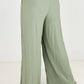 ADORA Solid Wide Leg Pants With Side Pockets
