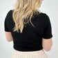 Zenana Cotton Short Sleeve Roud Neck Cropped Top