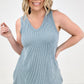 Blumin Apparel Sleeveless V-Neck Tank Top