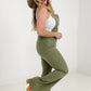 Judy Blue High Waist "Control Top" with Release Hem Retro Flare Overall