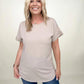 Zenana Rolled Sleeve Boat Neck Top