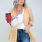 ADORA Button Down Plaid Shirt