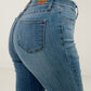 Judy Blue High Waist Elastic Waistband Pull On Slim Boot Jeans