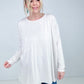 Zenana Luxe Rayon Oversized Round Neck Front Pocket Top