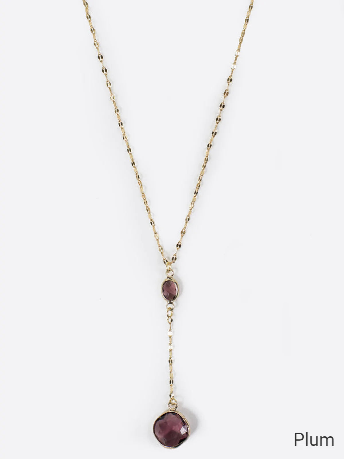 Melania Clara Crystal Connector and Pendant Y Necklace