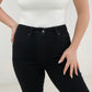 Judy Blue High Waist "Control Top" with Shark Hem & Back Shield Pkt Skinny Jeans