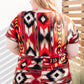 Abstract Aztec Top