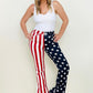Judy Blue High Waist American Flag Print Flare Jeans