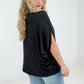 White Birch Short Sleeve Solid Knit Top