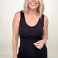 Zenana Cotton V-Neck Midi Tank Dress