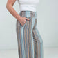 Cozy Co "Boho Vibes" Smocked Waistband Palazzo Pants