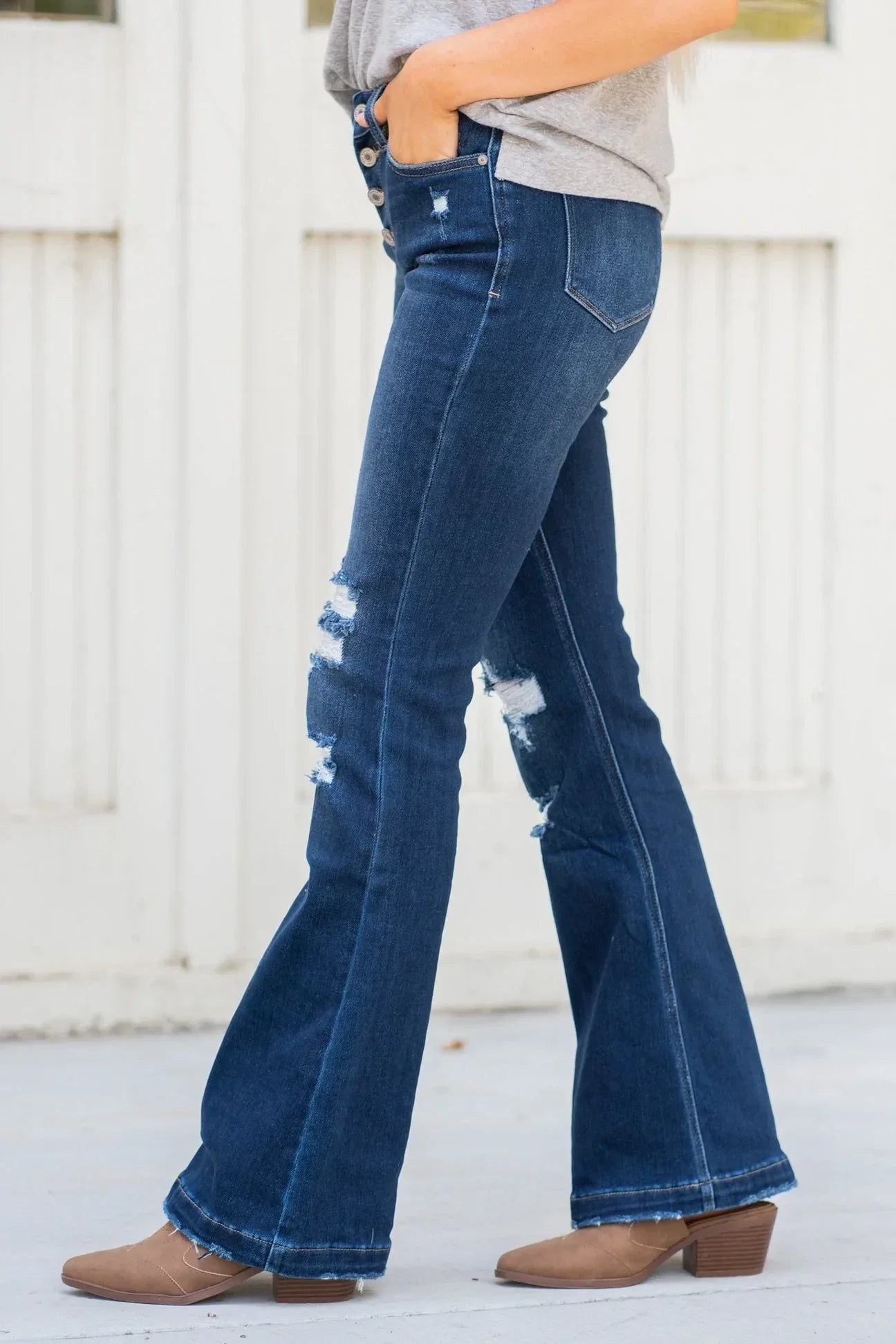 KanCan High Rise Button Fly Jeans