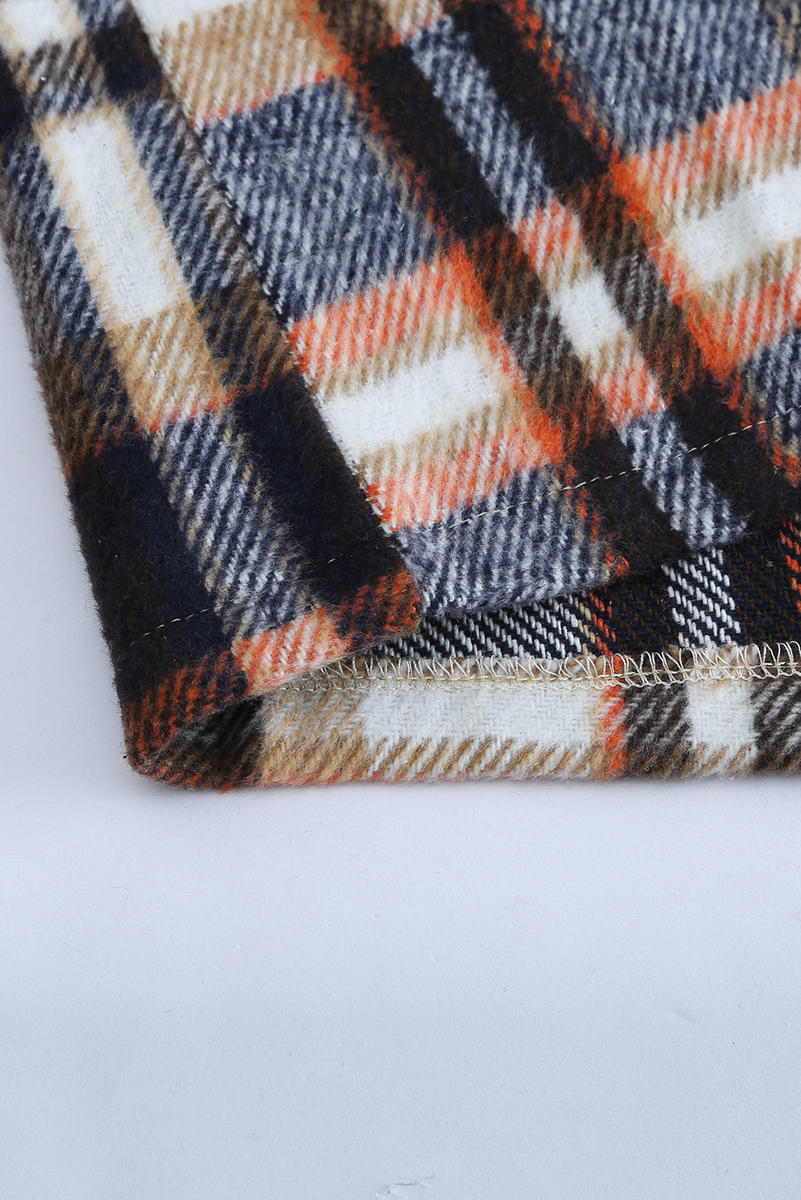 Plaid Flannel Shacket With Pockets