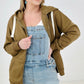 Zenana Solid Zipper Up Hoodie