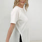 Zenana Melage Baby Waffle Short Sleeve Top