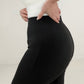 Zenana ITY High Rise Front Slit Flare Pants