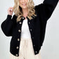 Zenana "Perfectly Poised" Solid Balloon Sleeve Button Front Cardigan