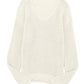 Ribbed Knit V Neck Long Sleeve Sweater