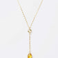 Melania Clara Crystal Connector and Pendant Y Necklace