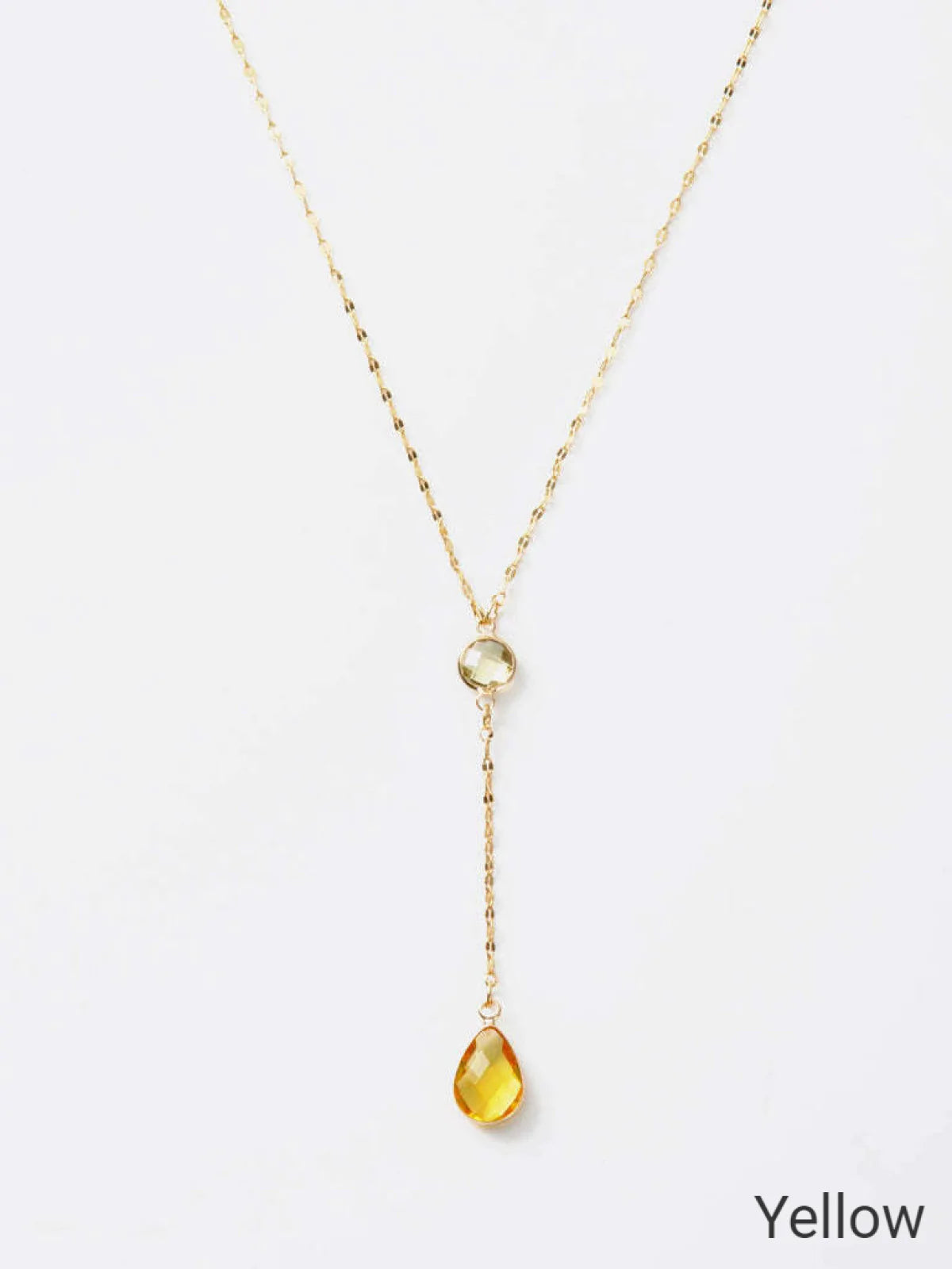 Melania Clara Crystal Connector and Pendant Y Necklace