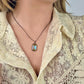 Melania Clara Rainbow Gunmetal Necklace