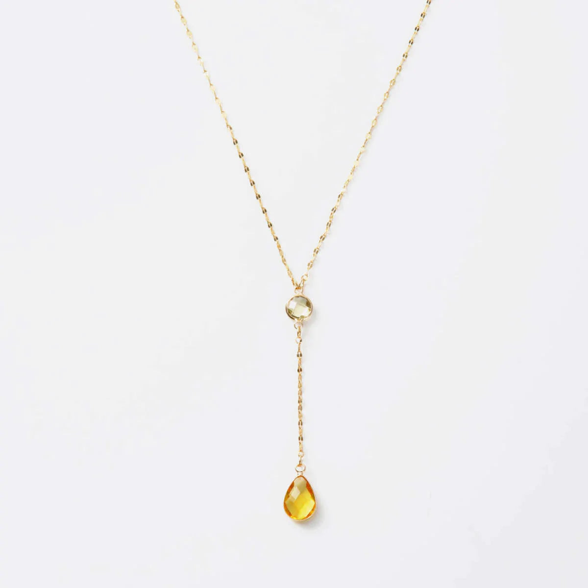 Melania Clara Crystal Connector and Pendant Y Necklace